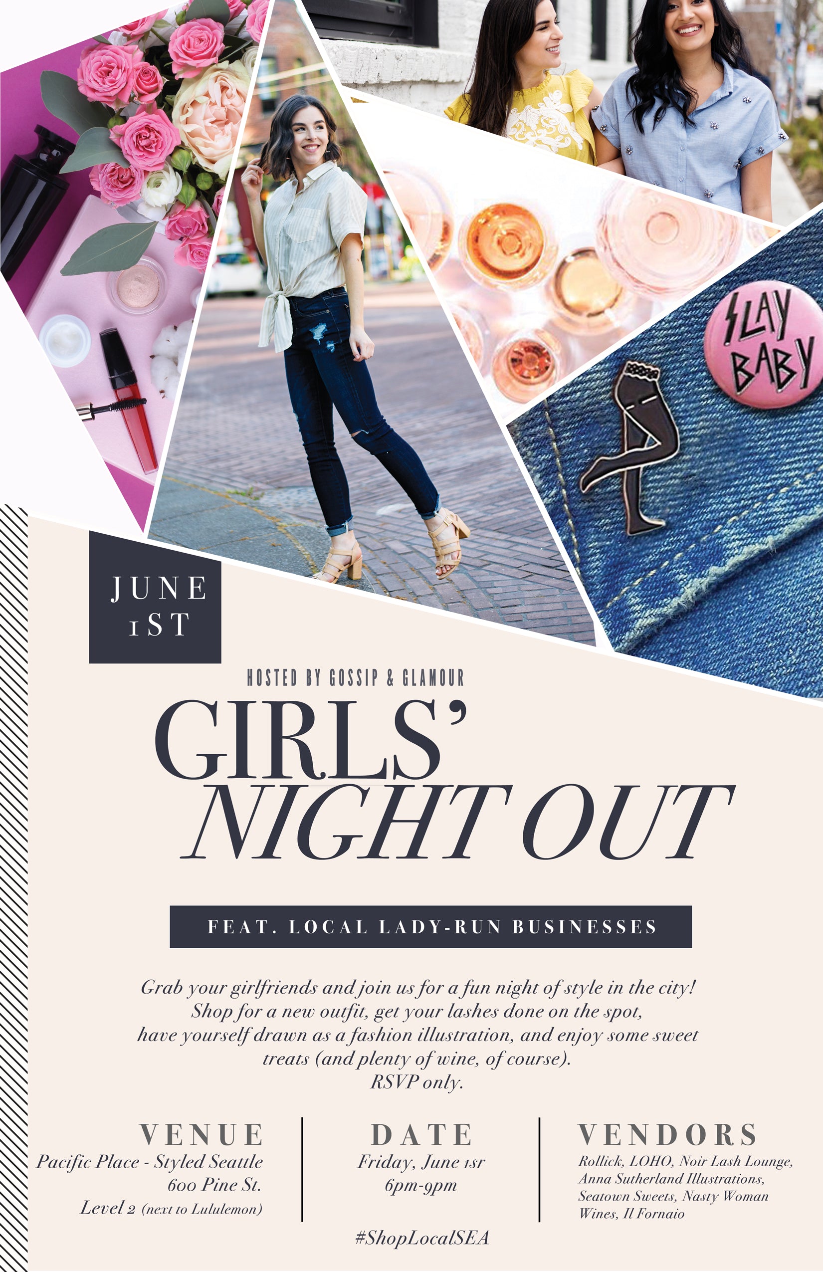 Event Calendar - Seattle Girls' Night Out - June 1st