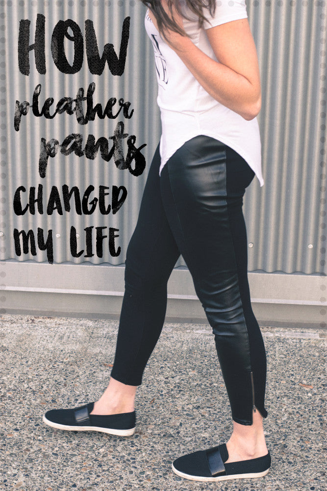 How Pleather Pants Changed My Life || shoprollick.com